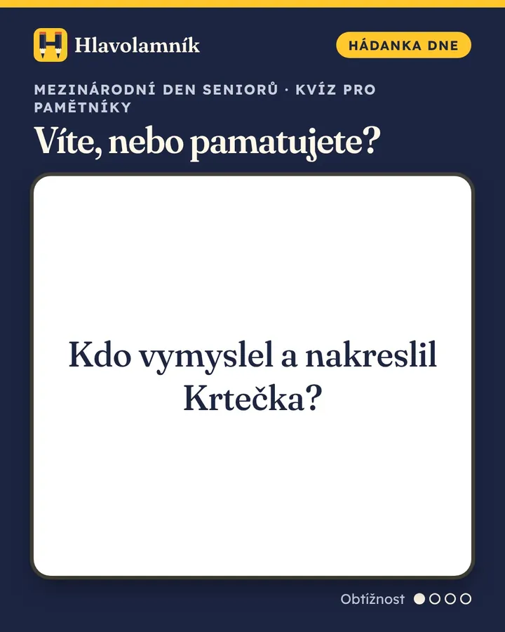 Kdo vymyslel a nakreslil Krtečka?